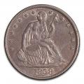 Seated Liberty Half Dollar Almost Uncirculated 1858