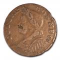 Colonial Connecticut Half Penny 1786 VF Mailed Bust Left