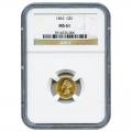Certified US Gold $1 Liberty MS64 type 1 (Dates Our Choice) PCGS or NGC