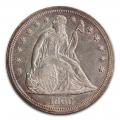 Seated Liberty Dollar 1869 AU A