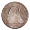 Seated Liberty Dollar 1869 AU B