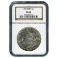 Certified Morgan Silver Dollar 1878 7 Over 8TF MS64 NGC