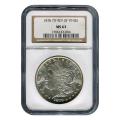 Certified Morgan Silver Dollar 1878 7TF REV 79 MS63 NGC