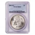 Certified Morgan Silver Dollar 1883-CC MS63 PCGS