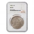 Certified Morgan Silver Dollar 1883-S AU55 NGC