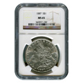 Certified Morgan Silver Dollar 1887 MS65 NGC