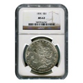 Certified Morgan Silver Dollar 1890 MS63 NGC