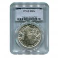 Certified Morgan Silver Dollar 1896 MS64 PCGS