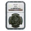 Certified Morgan Silver Dollar 1897-O AU53 NGC