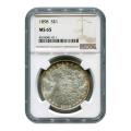 Certified Morgan Silver Dollar 1898 MS65 NGC