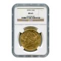 Certified US Gold $20 1898-S MS63 NGC