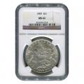 Certified Morgan Silver Dollar 1899 MS62 NGC