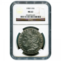 Certified Morgan Silver Dollar 1900-S MS63 NGC