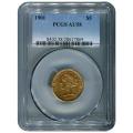 Certified $5 Gold Liberty 1901 AU58 PCGS