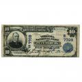 1902 $10 National Banknote Petersburg VA Charter #7709 Fine
