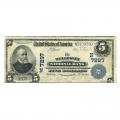 1902 $5 National Banknote Wellesley MA Charter #7297 Fine
