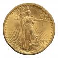 $20 Gold Saint Gaudens 1907 AU