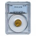 Certified US Gold $2.5 Indian 1908 AU58 PCGS