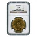 Certified $20 St Gaudens 1909 Over 8 AU58 NGC
