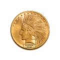 Early Gold Bullion $10 Indian Uncirculated