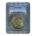 Certified Peace Silver Dollar 1922-S MS62 PCGS
