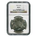 Certified Peace Silver Dollar 1927-D MS63 NGC