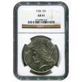 Certified Peace Silver Dollar 1928 AU53 NGC