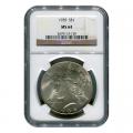 Certified Peace Silver Dollar 1935 MS64 NGC