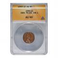 Certified Lincoln Cent 1955 Double Die Obv AU50 ANACS