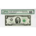 1976 $2 Federal Reserve Kansas City UNC65 PMG