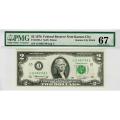 1976 $2 Federal Reserve Kansas City UNC67 PMG