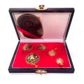Chinese Gold Panda 5 Coin Proof Set 1989 Original Box
