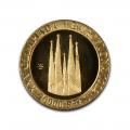 Spain 20000 Pesetas Gold BU 1990 La Sagrada Cathedral