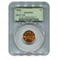 Certified Lincoln Cent 1995 Double Die MS66RD PCGS