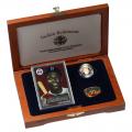 Jackie Robinson 1997 5th Anniversary Legacy Set $5 Gold, Pin & Patch