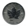 1998 Canada 1 oz. Silver Maple Leaf Reverse Proof Tiger Privy Mark