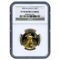 Certified Proof American Gold Eagle $25 1999-W PF70 NGC