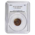 Certified Indian Head Cent 1864-L MS64 BN PCGS