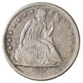 Seated Liberty Dollar 1859-O XF cleaned