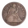 Seated Liberty Dollar 1871 VG