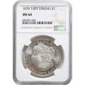 Certified Morgan Silver Dollar 1878 7/8TF Strong MS64 NGC