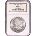 Certified Morgan Silver Dollar 1878 7/8TF MS63 NGC