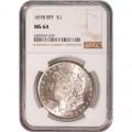 Certified Morgan Silver Dollar 1878 8TF MS64 NGC