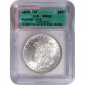 Certified Morgan Silver Dollar 1878 7TF Rev 78 MS62 ICG