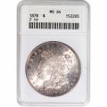 Certified Morgan Silver Dollar 1878 7TF MS64 ANACS