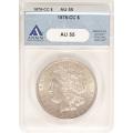 Certified Morgan Silver Dollar 1878-CC AU55 ANACS