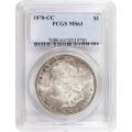 Certified Morgan Silver Dollar 1878-CC MS63 PCGS