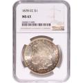 Certified Morgan Silver Dollar 1878-CC MS63 NGC Toning