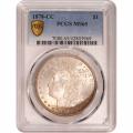 Certified Morgan Silver Dollar 1878-CC MS65 PCGS Toned