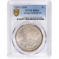 Certified Morgan Silver Dollar 1878 7/8TF VAM 38 MS62 PCGS